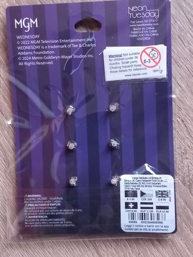 Wednesday earrings set