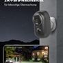 ZUMIMALL True Wireless Outdoor Battery Surveillance Camera WiFi Wireless Surveillance Camera Outdoor / Indoor PIR Motion Sensor 1080P Night Vision IP66 Waterproof Supports 2.4G Wi-Fi Black Image 4