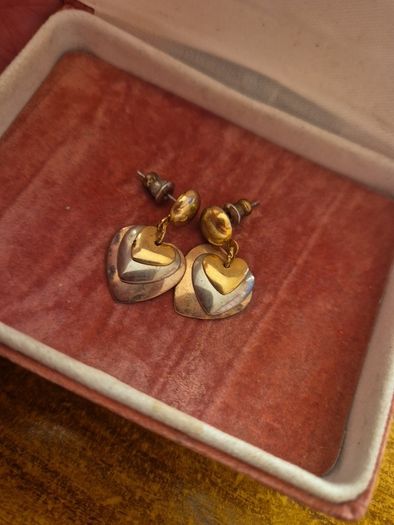 Vintage Heart Earrings