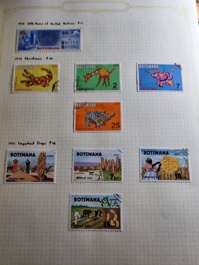 Stamp album 153 Botswana, Lesotho