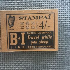 Irish stamps, 1956 definitive booklet.