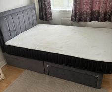 Double Bed Base And Headboard