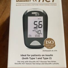 Gluco Rx Hct Blood Glucose Ketone monitoring diabetes system