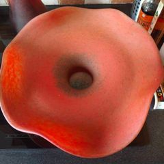 Rare Franz Caffrey Handcrafted Art Nouveau Glass Bowl