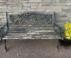 Cast Iron 2 Seater Garden - Patio Bench (Ref 003) - Can Deliver
