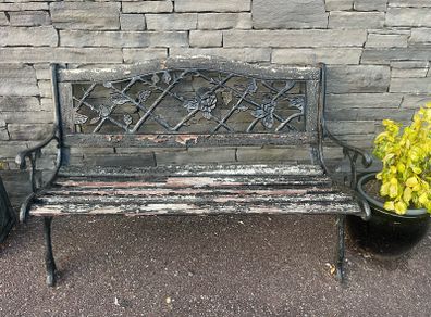 Cast Iron 2 Seater Garden - Patio Bench (Ref 003) - Can Deliver
