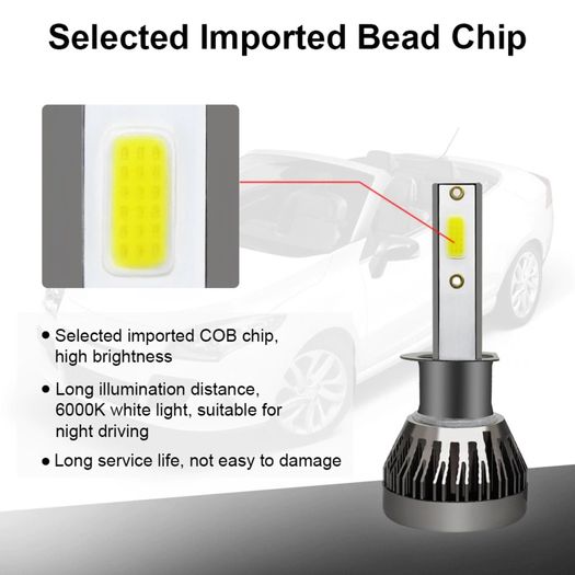 H7 LED 8000LM Mini Car Headlight Bulbs H1 LED H7 H8 H9 H11 Headlamps Kit 9005 HB3 9006 HB4 Auto LED Lamps Car