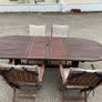Garden table and chairs. Image 5