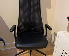 IKEA Ergonomic Office Chair with Armrests (Black)
