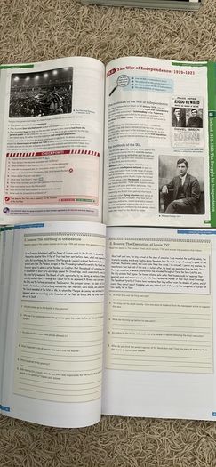 Cyclone Geography textbook and workbook, Artefact History textbook and workbook