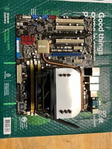 Asus Motherboard With Heatsink & AND Athlon 64x2 CPU