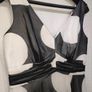 Black white polkadot Occasion dress size 12 100% Silk Postage included Image 3