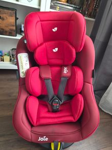 Joie Spin 360 Rotating Car Seat (Birth - 18kg) - Merlot/Red - ISOFIX