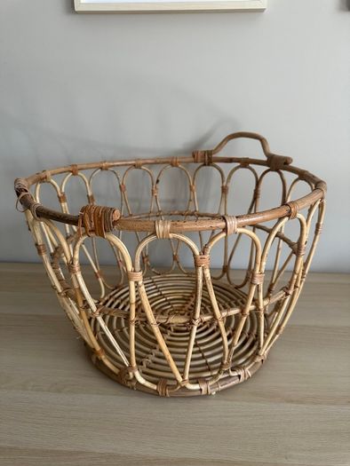 Natural rattan Basket storage Ikea Snidad