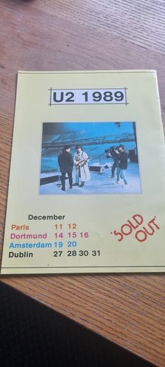 U2 Lovetown 1989 Tour Program