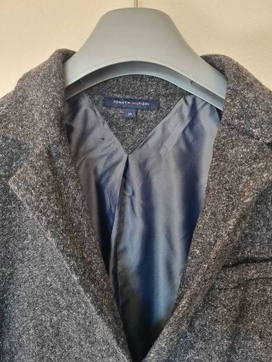 Tommy hilfigher wool blazer size 10 grey button up in excellent condition