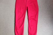 Red high waisted jeans, like new NEW LOOK, Size 10