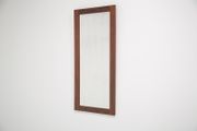Vintage Swedish Minimalist Rosewood Mirror, 1960s