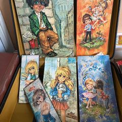 prints - French vintage prints on board
