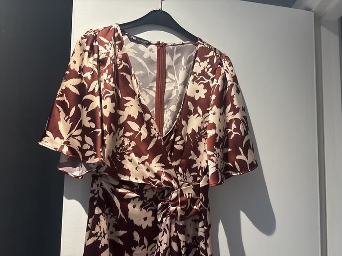 zara silk dress