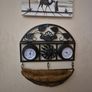 Vintagr Kingfisher Decorative Wall Planter with Clock and Thermometer Image 6