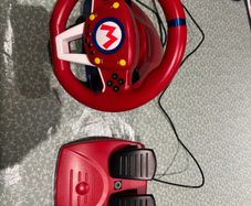 Mario Cart Racing Wheel and pedals