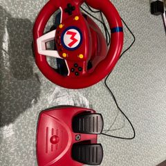 Mario Cart Racing Wheel and pedals