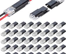 40 Pcs Waterproof Automotive Wire Connectors 2-Pin, 2-Pin Plug Cable Connectors, Quick 12V Automotive Wire Crimp Connectors for 18-22 AWG Wires, Plug-in Cable Terminals for Cars and Trucks.