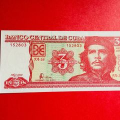 Cuba 3 Pesos. 2004. CHE  Guevara   ( Uncirculated )