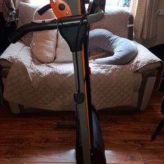 V-fit folding treadmill on wheels