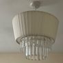 Crystal drop fabric lampshade Image 5