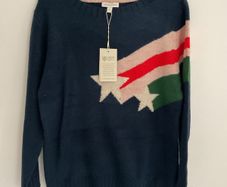 jumper Bnwt monsoon size small navy pattern front jumper rrp 64 euro