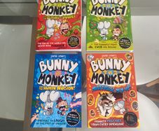 Brand New Selection of 6 BUNNY VS MONKEY Children's Books by Jamie Smart