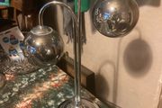 Kliving 2 Way Smokey Grey Glass Shade Chrome Table Lamp
