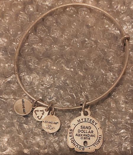 Alex&Ani sand dollar bangle bracelet