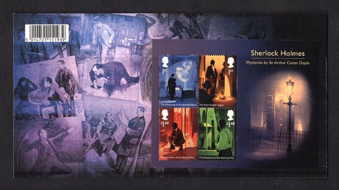 2020 Great Britain TV Shows - Sherlock Commemorative Stamps and Miniature Sheet Presentation Pack
