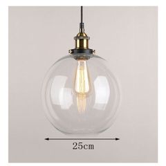 Ceiling retro glass lamp