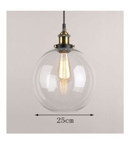 Ceiling retro glass lamp