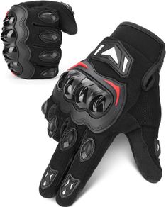 Motorcycle Gloves Men Women, Summer Motorbike Gloves Mens, Touch Screen Breathable Motorbike Gloves for Motocross Racing BMX MTB Cycling