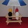 Mini Picnic Bench with Umbrella Image 4