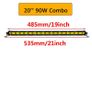Amber or White Slim LED Light Bar Single Row 20" inch 90W For SUV 4X4 Off Road LED Work Light Lamp Truck Tractor Trailer Van Image 5