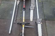 T-Mech power head with hedge trimmer and chainsaw