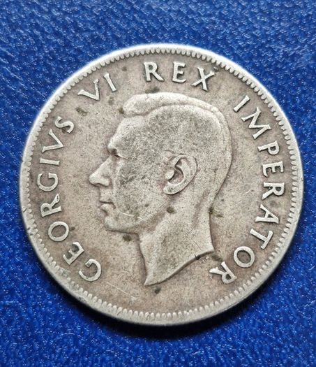 1938 South Africa  2 1/2 Shillings - George VI Silver coin