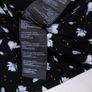 Mint Velvet Black Blue Floral Smocked Peplum Top Ruffle Sleeve Blouse 8UK/36EU Image 5