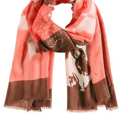 SAMOON.   SALE New Scarf from Samoon in shades of Coral, mocha and off white