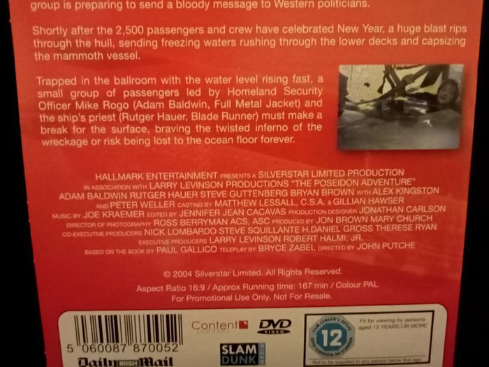 The Poseidon Adventure (2005) [Daily Mail Promo DVD]