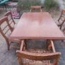 Dining room table with six chairs Image 3