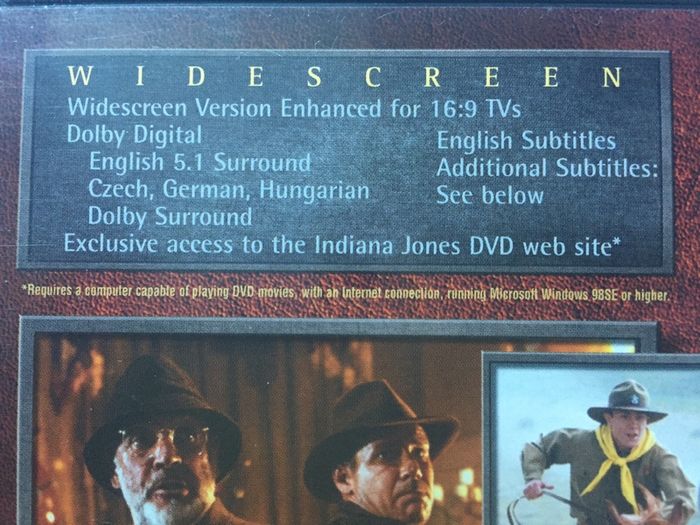 Indiana Jones Trilogy Boxset (Steven Spielberg Films) Harrison Ford [Movie DVD] Academy Award Winner