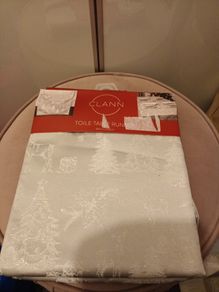Silver table runner /cloth