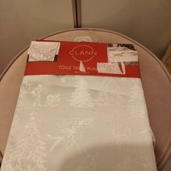 Silver table runner /cloth
